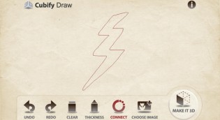 iPhone 3Dプリンター関連アプリ(Cubify Draw)